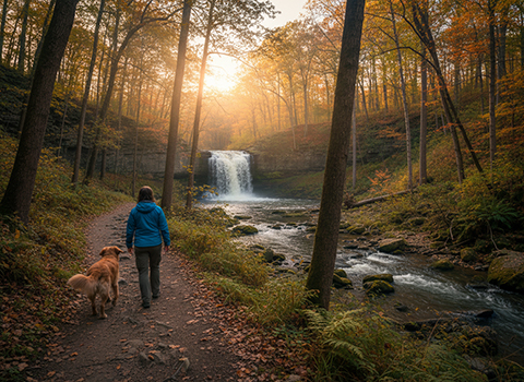 Waterfall Glen Forest Preserve Trail